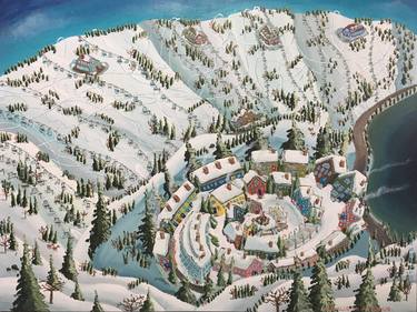 Original Folk Seasons Paintings by Lisa Rotenberg