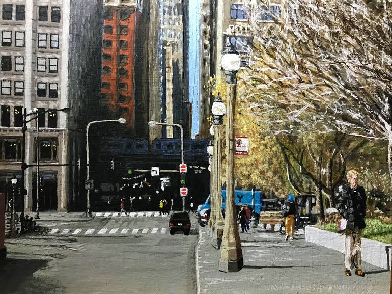 Original Cities Painting by Bryan Gammage