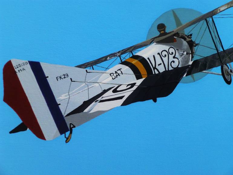 Original Pop Art Airplane Painting by Bryan Gammage