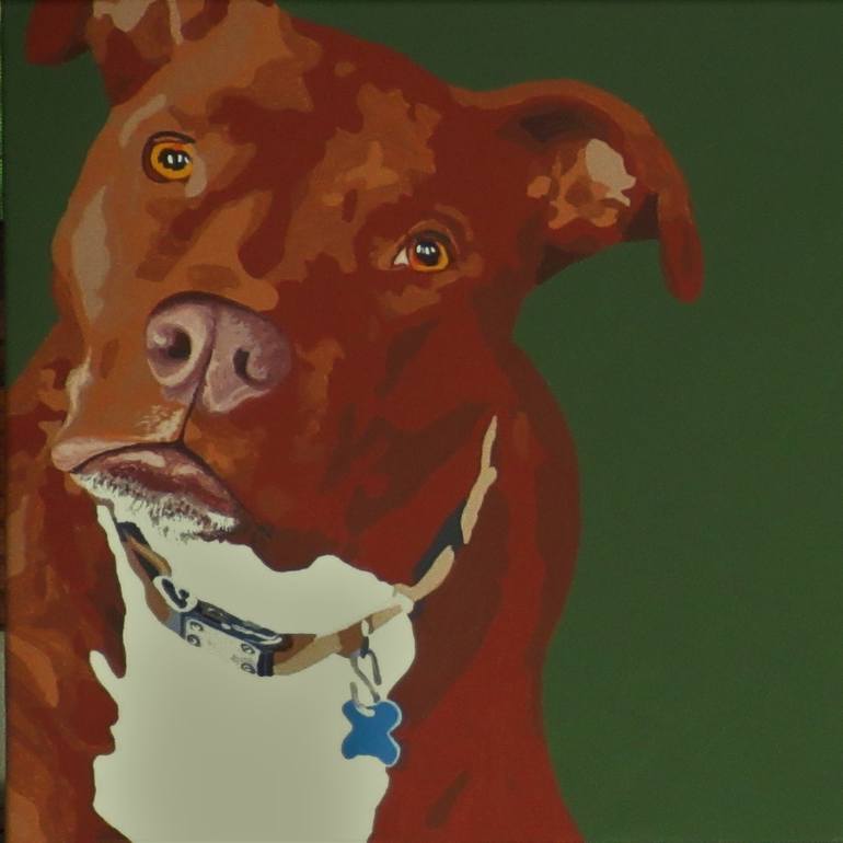 Original Dogs Painting by Bryan Gammage