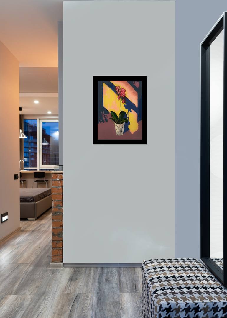 Original Abstract Floral Painting by Bryan Gammage