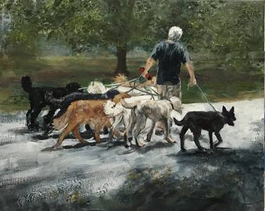 Original Realism Dogs Paintings by Della Isaacson
