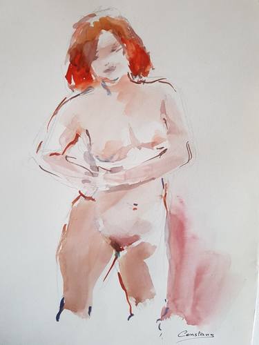 Original Expressionism Erotic Paintings by Constans Mestres