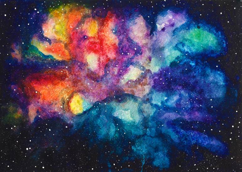 Space nebula Drawing by Olga Tupikina | Saatchi Art