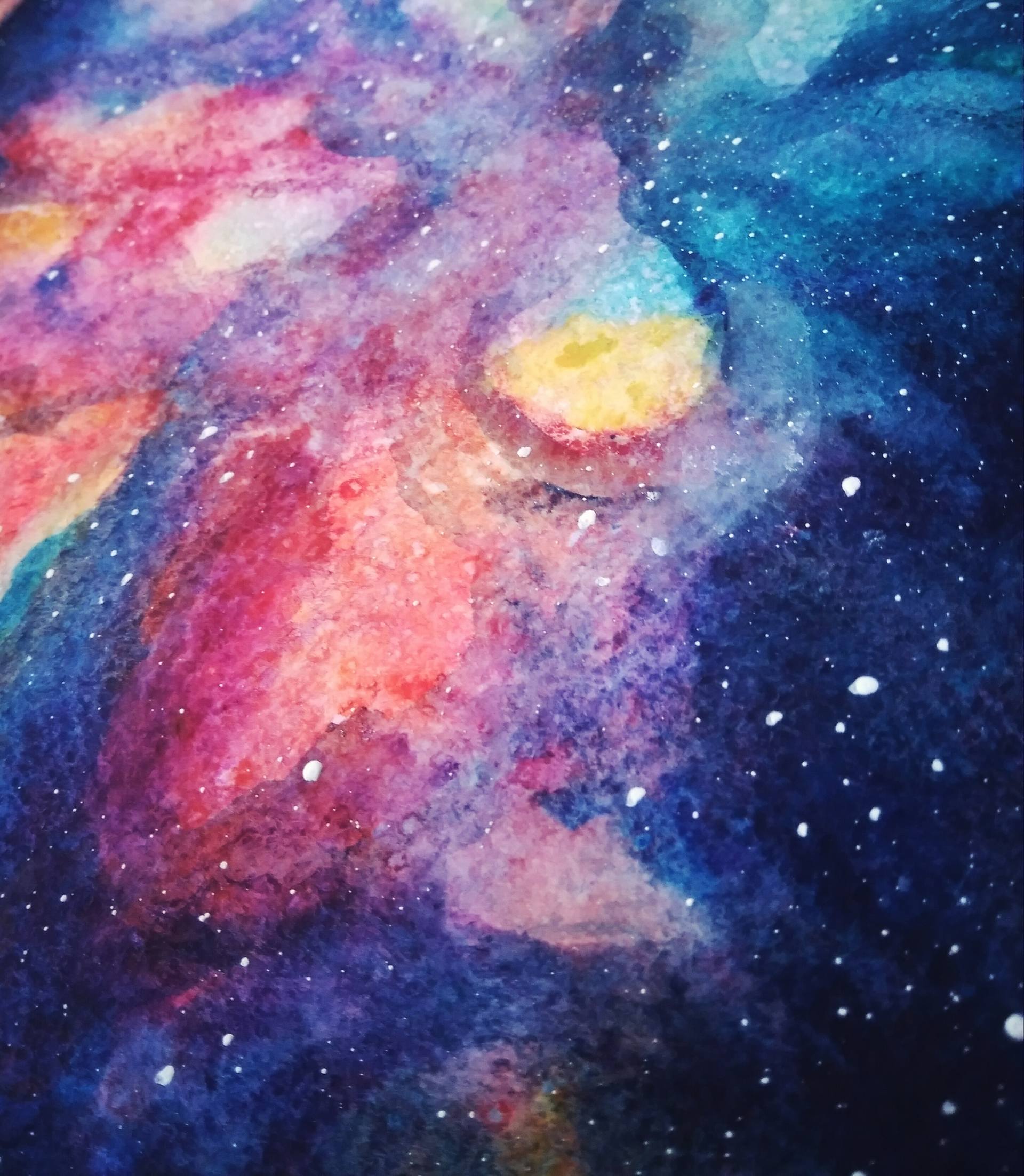 How To Draw A Nebula With Colored Pencils / On a piece of regular paper
