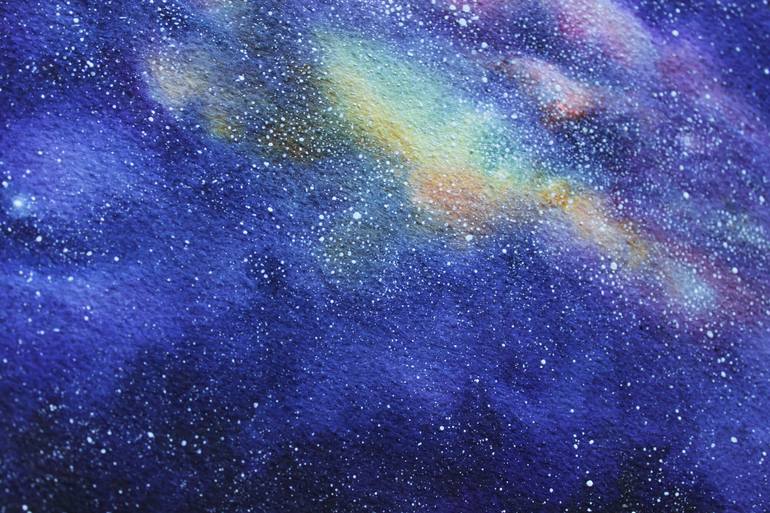 Original Outer Space Painting by Olha Tupikina
