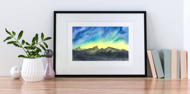 Original Abstract Expressionism Landscape Painting by Olha Tupikina