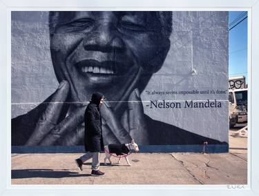 Nelson Mandela, Whyte Str, Brooklyn - FRAMED - Limited Ed. of 25 thumb