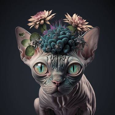 Print of Conceptual Cats Digital by Helen Baranovska