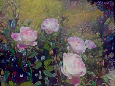Moonlight Garden #2 (Pink Roses) - Limited Edition 1 of 10 thumb