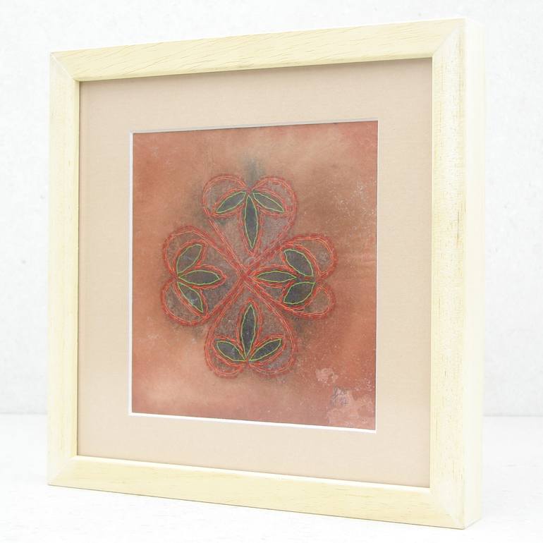 Original Folk Abstract Painting by Snezana Svecak