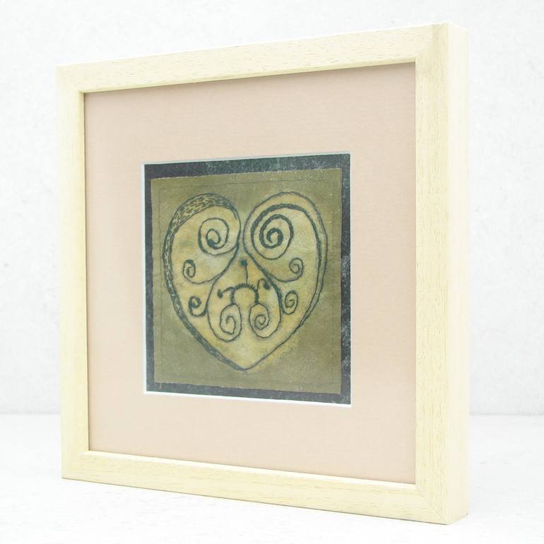 Original Folk Abstract Painting by Snezana Svecak