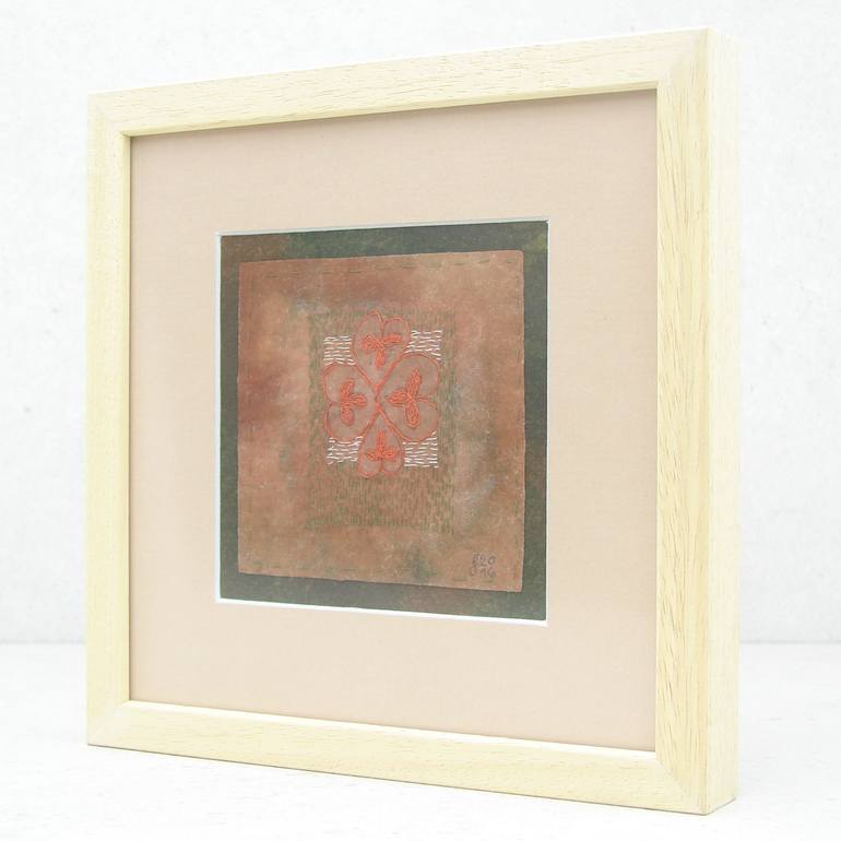 Original Folk Abstract Painting by Snezana Svecak
