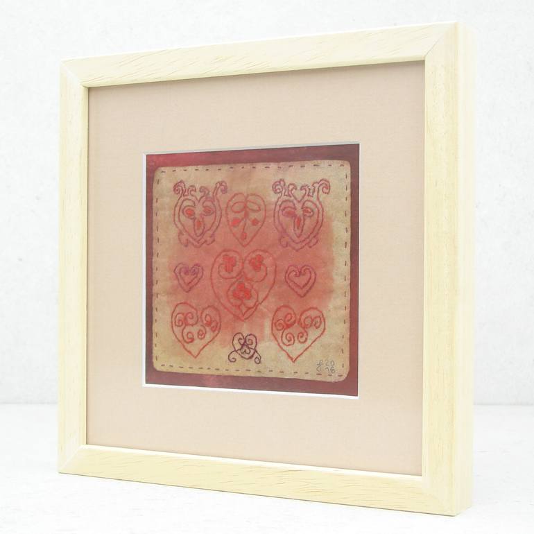 Original Folk Abstract Painting by Snezana Svecak