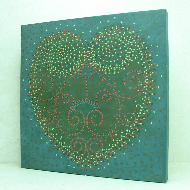 Original Folk Abstract Painting by Snezana Svecak