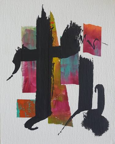 Original Modern Abstract Collage by Francis Girard