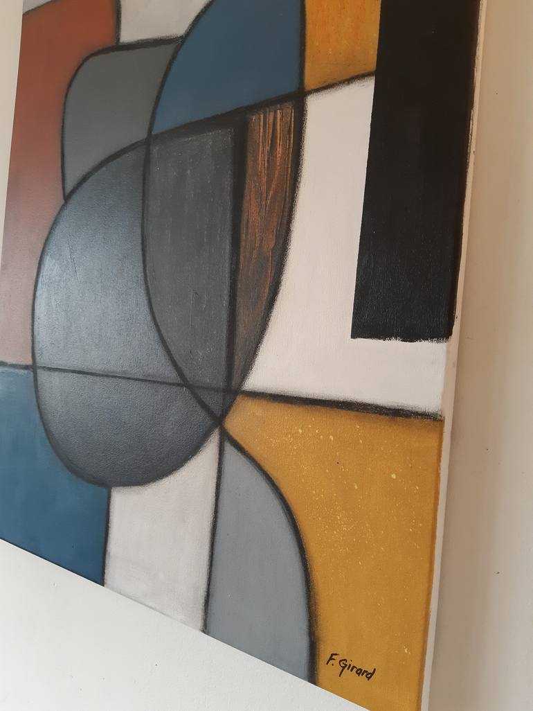 Original Cubism Abstract Painting by Francis Girard