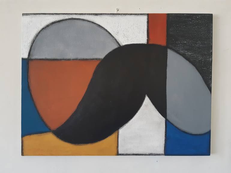 Original Abstract Geometric Painting by Francis Girard