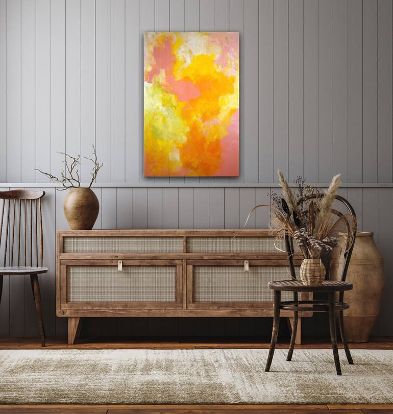 Original Abstract Expressionism Abstract Painting by Nora Avelleyra Lieberman