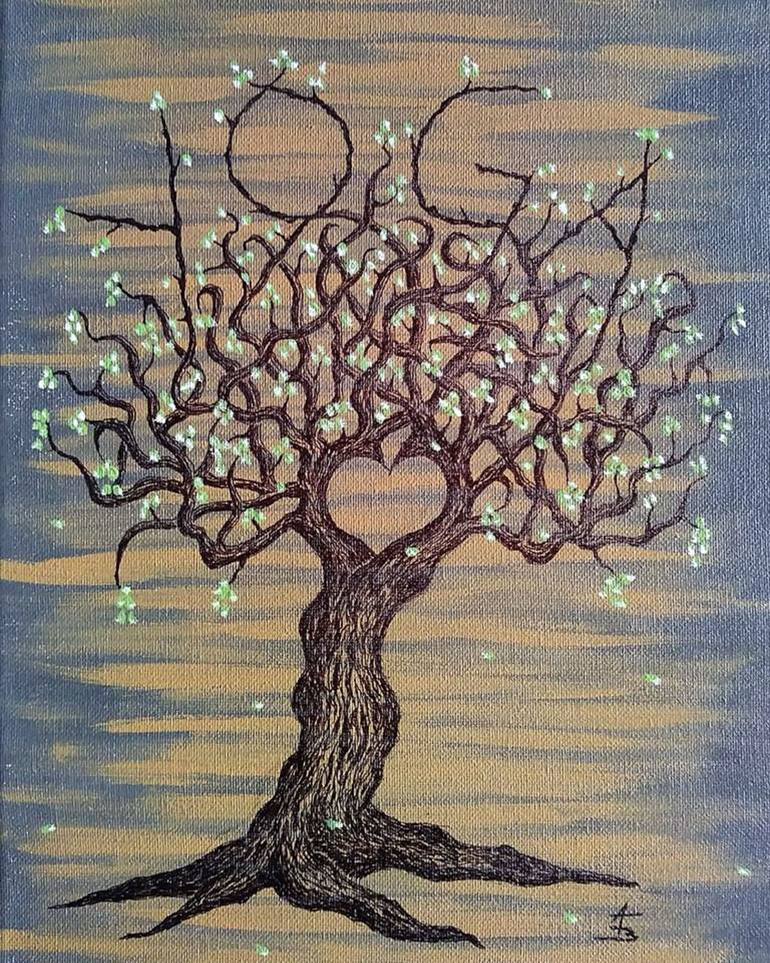 Original Conceptual Landscape Drawing by Aaron Bombalicki