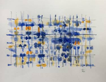 Original Abstract Drawing by Acosta Arts