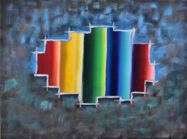 Original Abstract Expressionism Abstract Painting by C T Pry