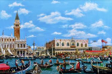 Saatchi Art Artist Gordon Bruce; Paintings, “Venice of Canaletto” #art