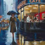Rain at Paradise Café by Gordon Bruce