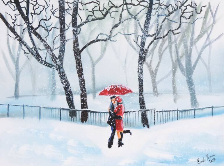 Snow days romantic poster
