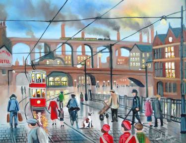 Print of Cities Paintings by Gordon Bruce