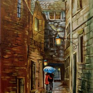 Collection Rainy street paintings