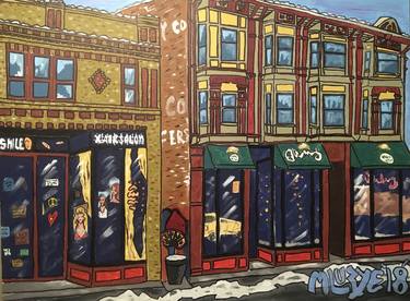 Original Street Art Cities Paintings by Mitchell Lurye