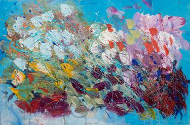 Print of Abstract Floral Paintings by Stefanie Kirby