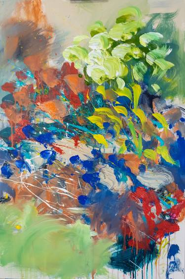 Print of Abstract Floral Paintings by Stefanie Kirby