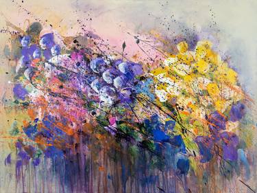 Print of Abstract Floral Paintings by Stefanie Kirby