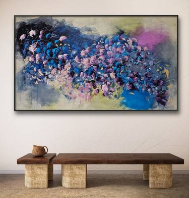 Original Abstract Floral Painting by Stefanie Kirby
