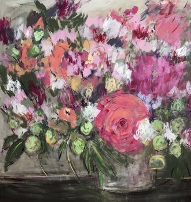 Original Abstract Floral Paintings by Stefanie Kirby