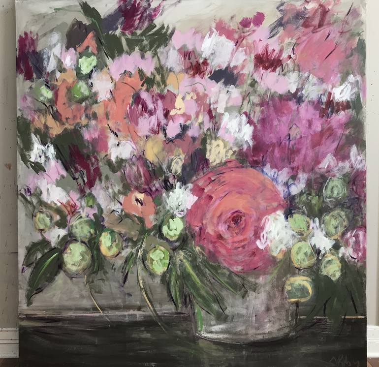 Original Floral Painting by Stefanie Kirby
