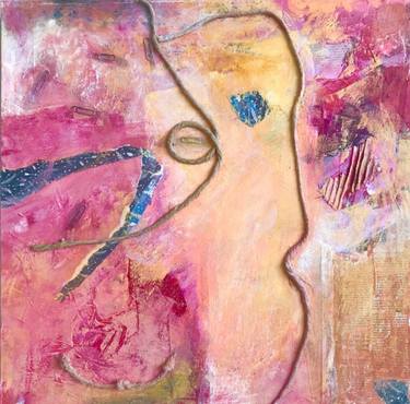 Original Abstract Expressionism Abstract Collage by Stefanie Kirby