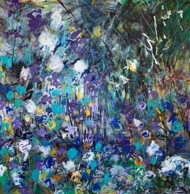 Original Abstract Floral Paintings by Stefanie Kirby