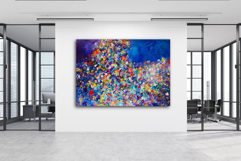 Original Abstract Floral Painting by Stefanie Kirby