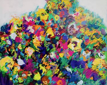 Print of Abstract Floral Paintings by Stefanie Kirby