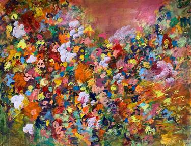 Print of Abstract Floral Paintings by Stefanie Kirby