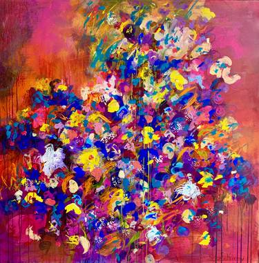 Print of Abstract Floral Paintings by Stefanie Kirby