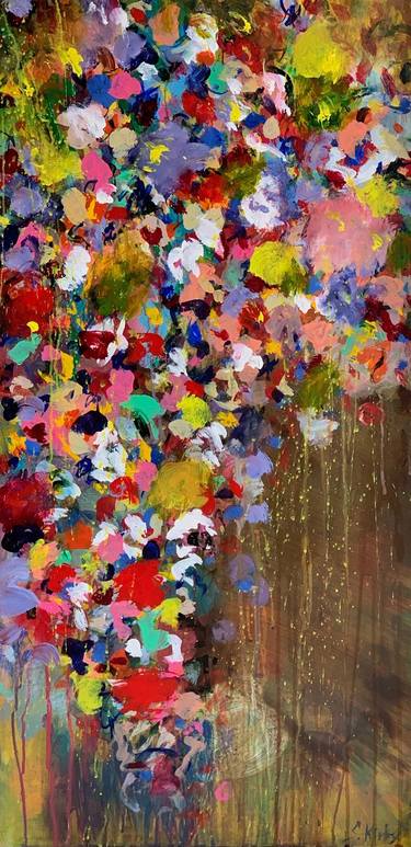 Print of Abstract Floral Paintings by Stefanie Kirby