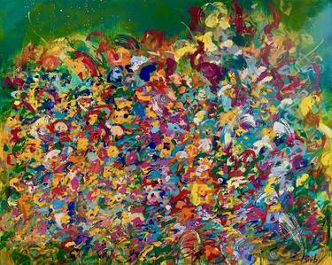 Print of Abstract Floral Paintings by Stefanie Kirby