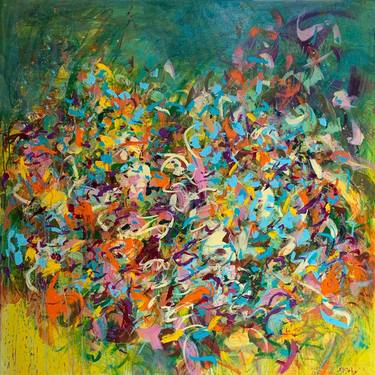 Print of Abstract Floral Paintings by Stefanie Kirby