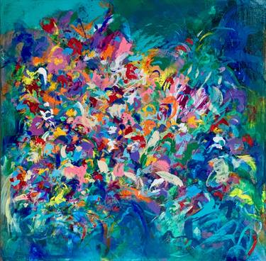 Print of Abstract Floral Paintings by Stefanie Kirby