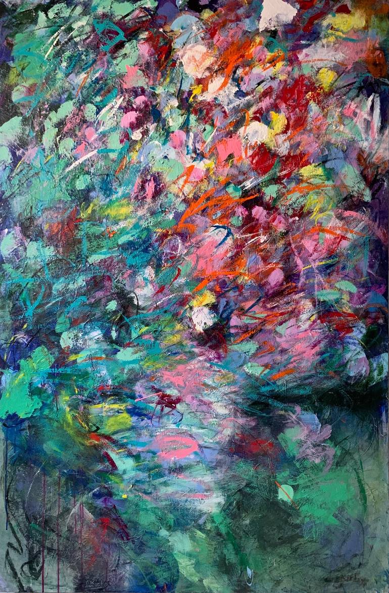 Print of Abstract Floral Paintings by Stefanie Kirby