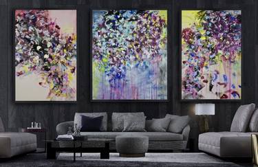 Original Abstract Expressionism Abstract Paintings by Stefanie Kirby